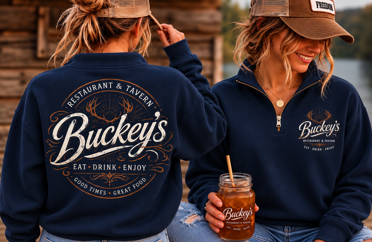 Quarter Zip Sweatshirt-- Unisex