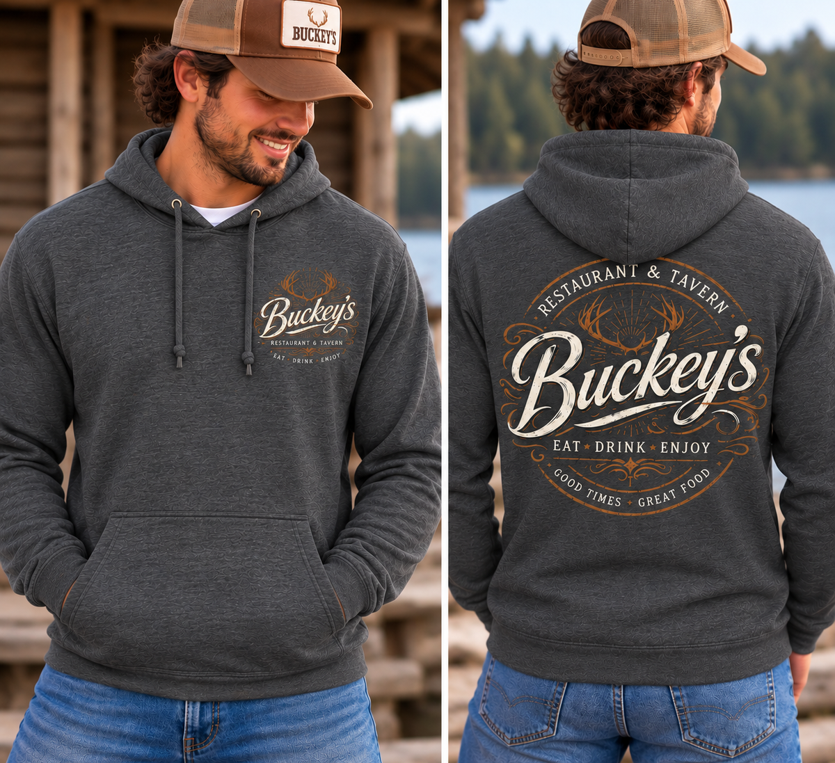 Hoodie Sweatshirt-- Unisex