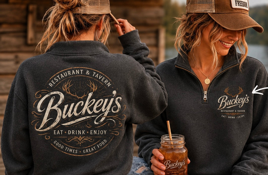 Quarter Zip Sweatshirt-- Unisex
